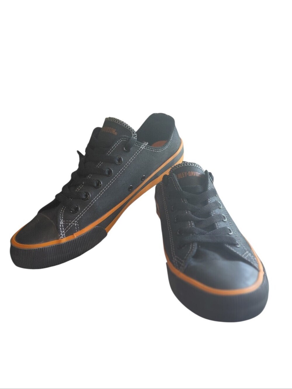 Harley‑Davidson Men’s Black Low-Top Sneakers Size 9.5
